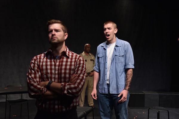 Shaun Baer, Randolph Johnson and Michael Owen Achenbach in PEN, music and lyrics by L Photo