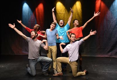 Conor McGarry (center) with (clockwise from left) Maxwell J. DeTogne, Korey White, Va Photo
