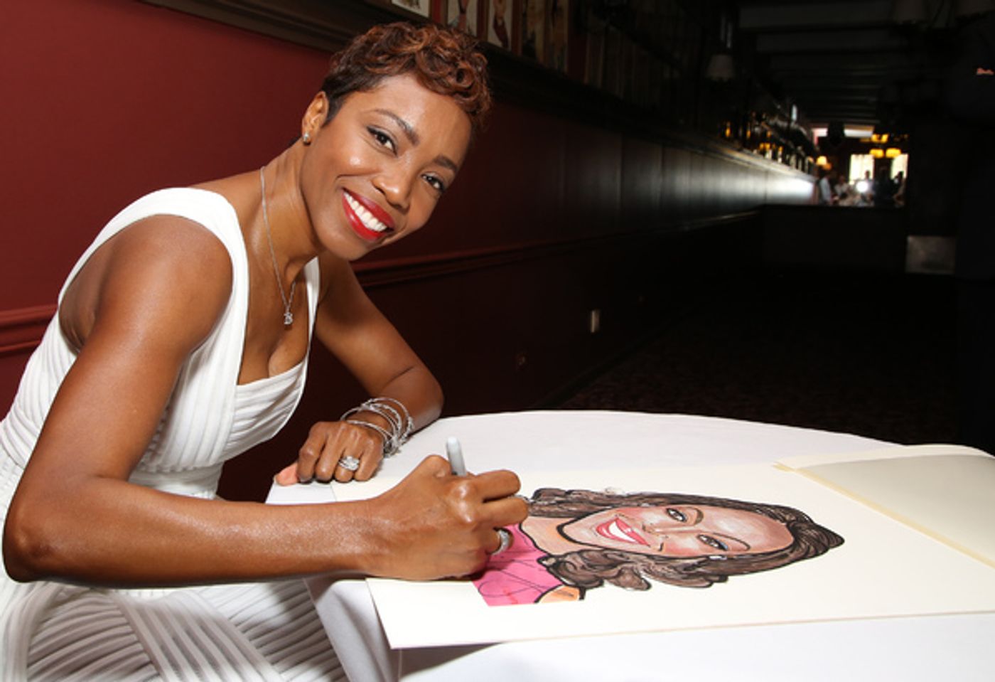 Photo Coverage: THE COLOR PURPLE's Heather Headley Joins the Sardi's Wall of Fame!  Image