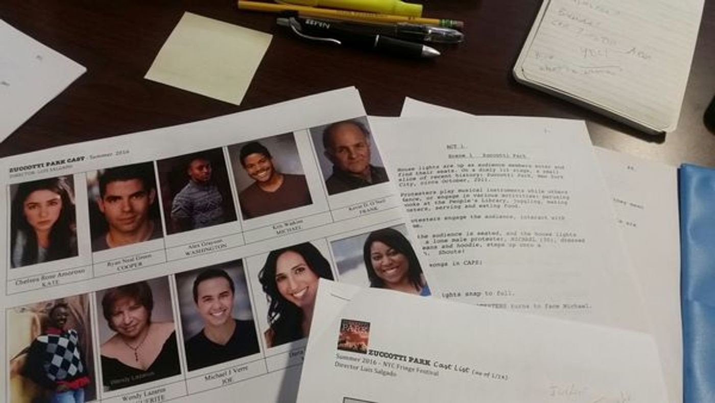 Photo Flash: In Rehearsal with ZUCCOTTI PARK for The New York International Fringe Festival Photo Flash: In Rehearsal with ZUCCOTTI PARK for The New York International Fringe Festival Image