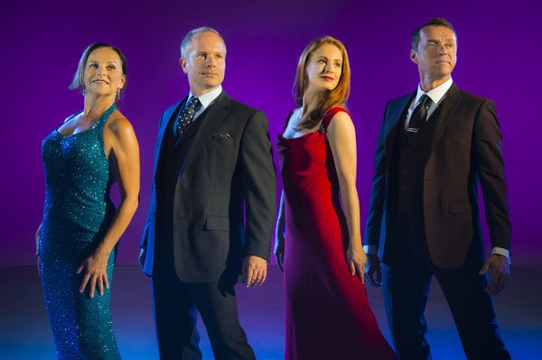 Sally Ann Triplett, Damian Humbley, Teal Wicks, and Andrew Lippa Photo