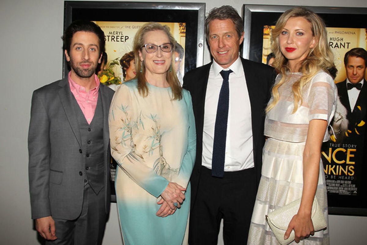 New York, NY -  - 8/9/16 - Paramount Pictures Presents the New York Premiere of ''FLORENCE FOSTER JENKINS''. The film stars Hugh Grant, Meryl Streep, Simon Helberg and Nina Arianda. It is directed by Stephen Frears, and releases in theaters nationwide on  at 