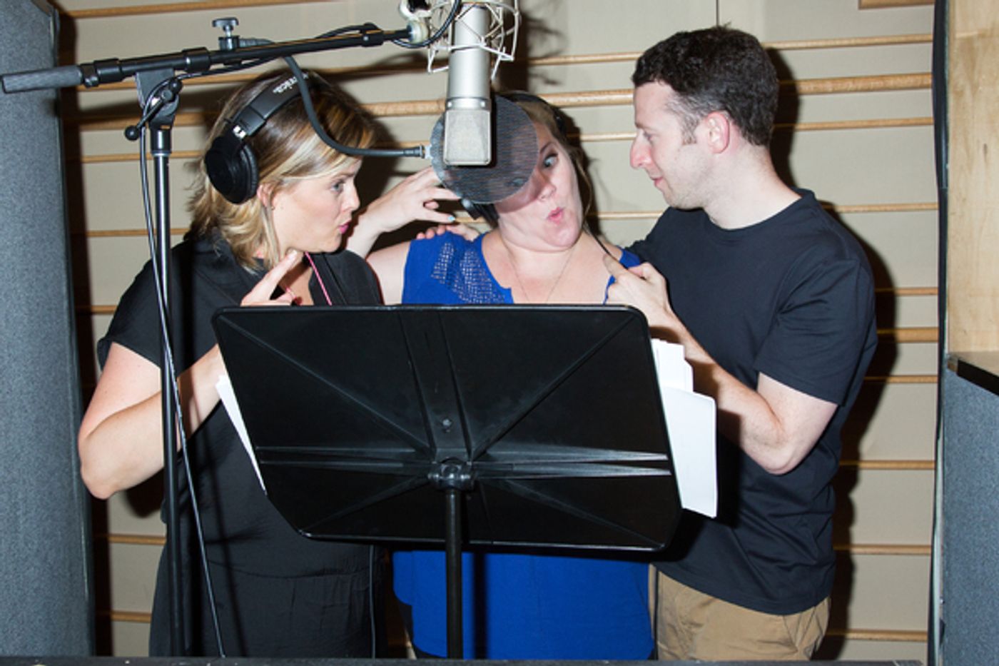 Photo Coverage: THE SPONGEBOB MUSICAL Cast Ditches Bikini Bottom for the Recording Studio! Image