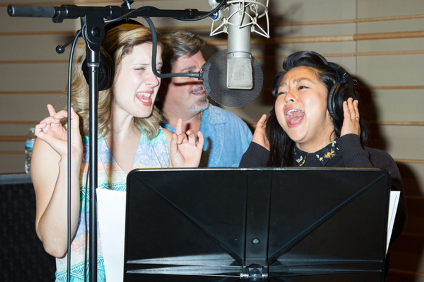Photo Coverage: THE SPONGEBOB MUSICAL Cast Ditches Bikini Bottom for the Recording Studio! Image