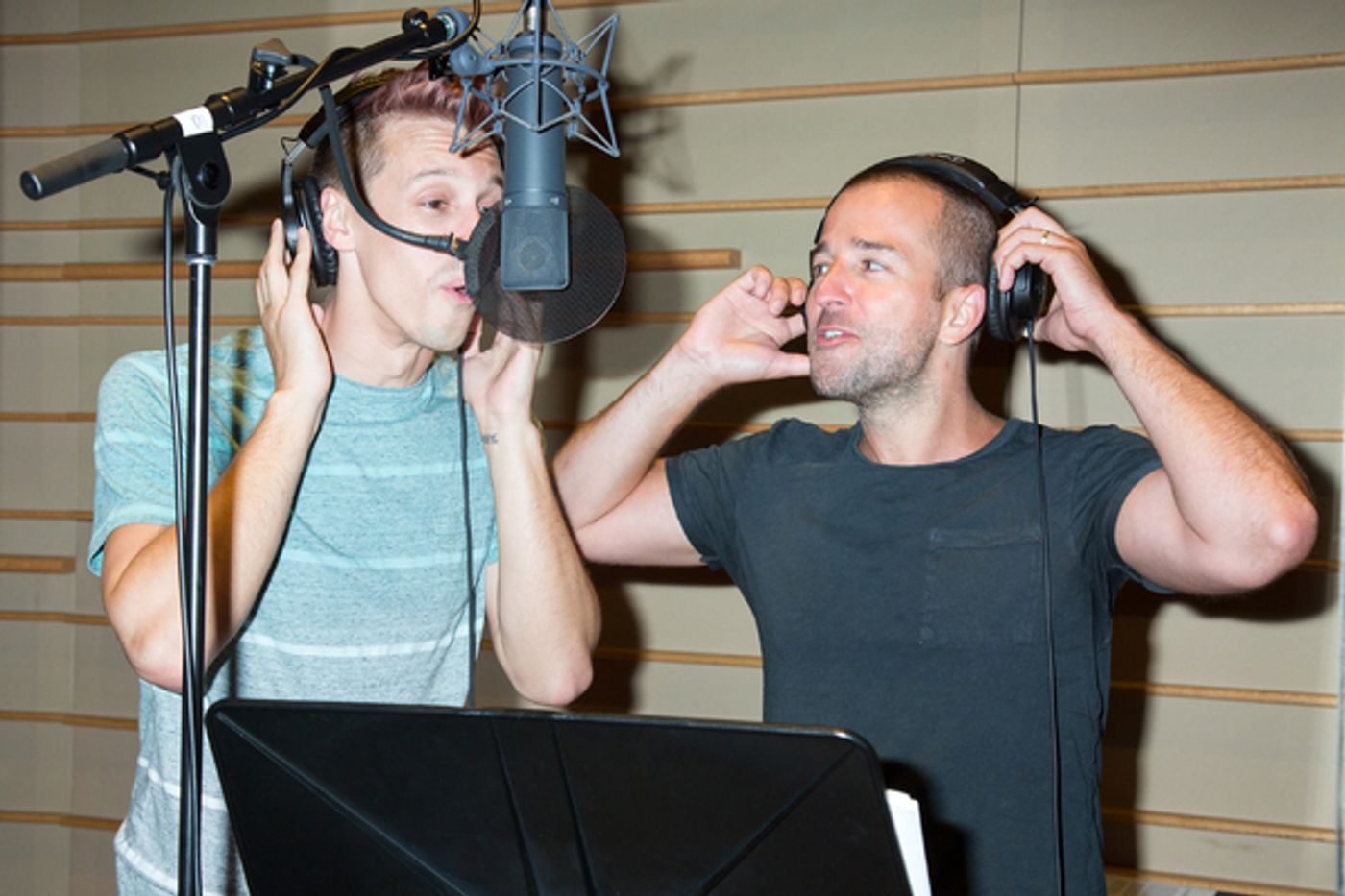 Photo Coverage: THE SPONGEBOB MUSICAL Cast Ditches Bikini Bottom for the Recording Studio! Image