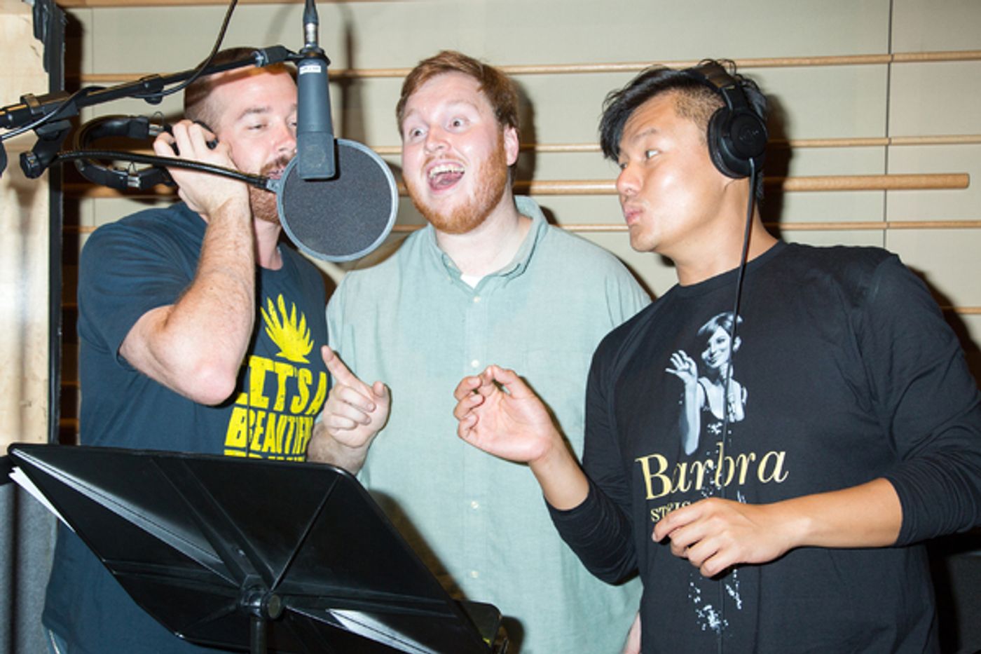 Photo Coverage: THE SPONGEBOB MUSICAL Cast Ditches Bikini Bottom for the Recording Studio! Image