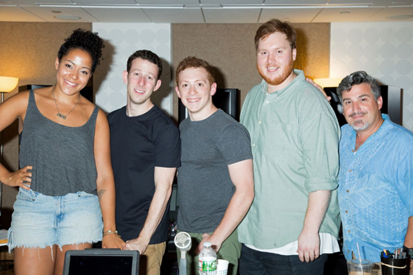Photo Coverage: THE SPONGEBOB MUSICAL Cast Ditches Bikini Bottom for the Recording Studio! Image