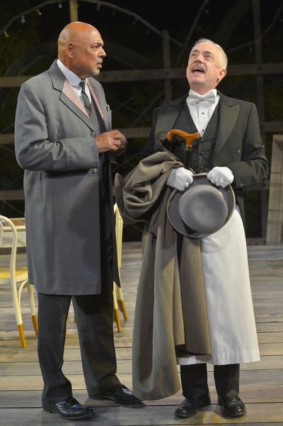(L to R) Michael Torres as Fergus Crampton and Danny Scheie as Walter in California S Photo