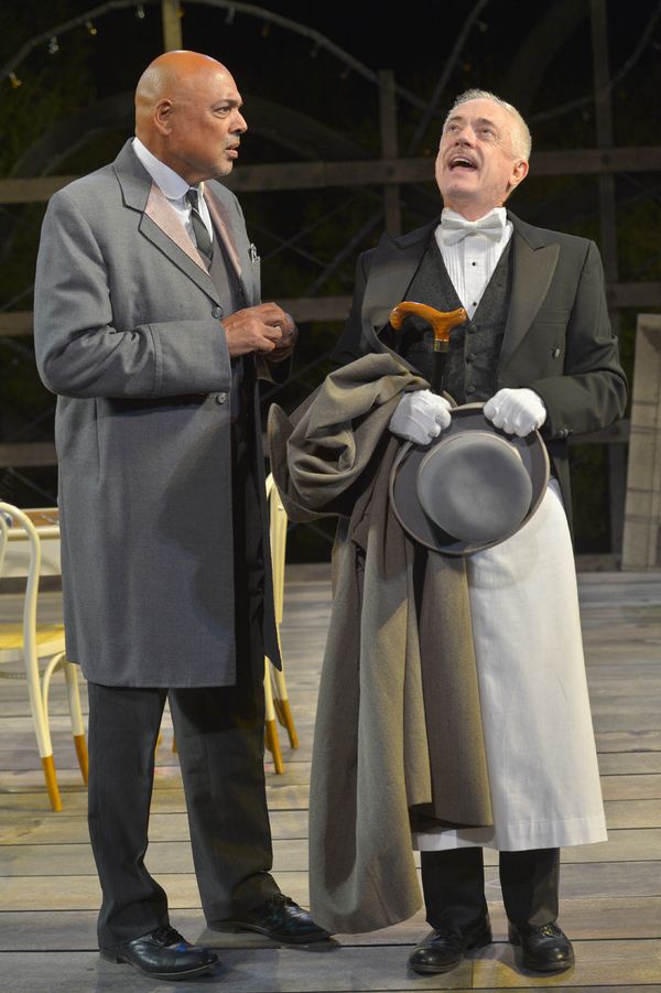 (L to R) Michael Torres as Fergus Crampton and Danny Scheie as Walter in California S Photo