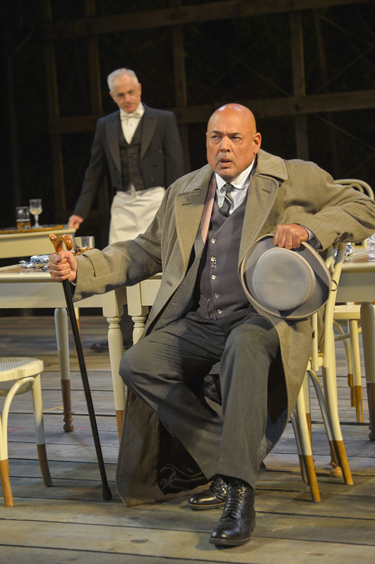 (L to R) Danny Scheie as Walter and Michael Torres as Fergus Crampton in California Shakespeare Theater''s production of Shaw''s YOU NEVER CAN TELL, directed by Lisa Peterson; photo by Kevin Berne. at 