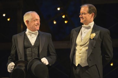 (L to R) Danny Scheie as Walter and Anthony Fusco as Finch McComas in California Shak Photo