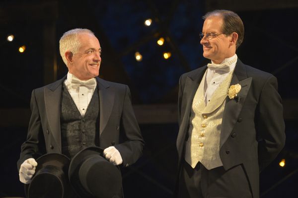 (L to R) Danny Scheie as Walter and Anthony Fusco as Finch McComas in California Shak Photo