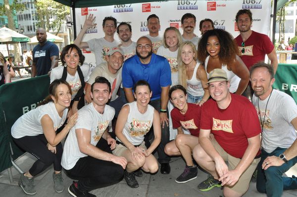 LITE FM 106.7''s Victor Sosa joins in with The Cast of Something Rotten-Catherine Bru Photo