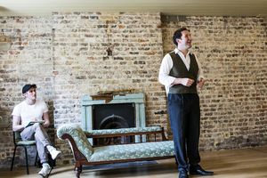 David Burnett (John Dunne), John Hollingworth (WH Auden) Photo