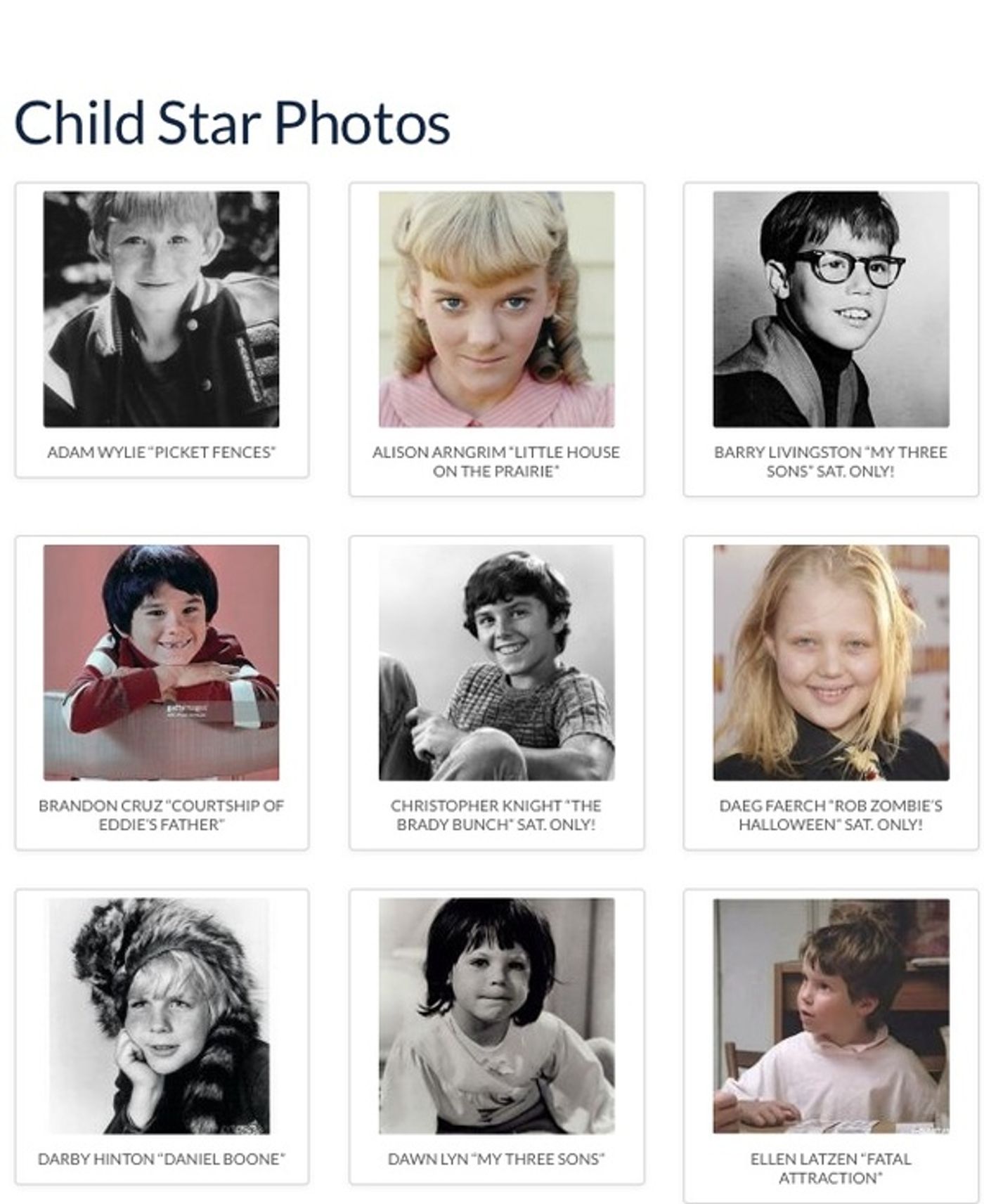 Photo Flash: Over 50 Child Stars Featured in New Hollywood Museum Exhibit Photo Flash: Over 50 Child Stars Featured in New Hollywood Museum Exhibit Image