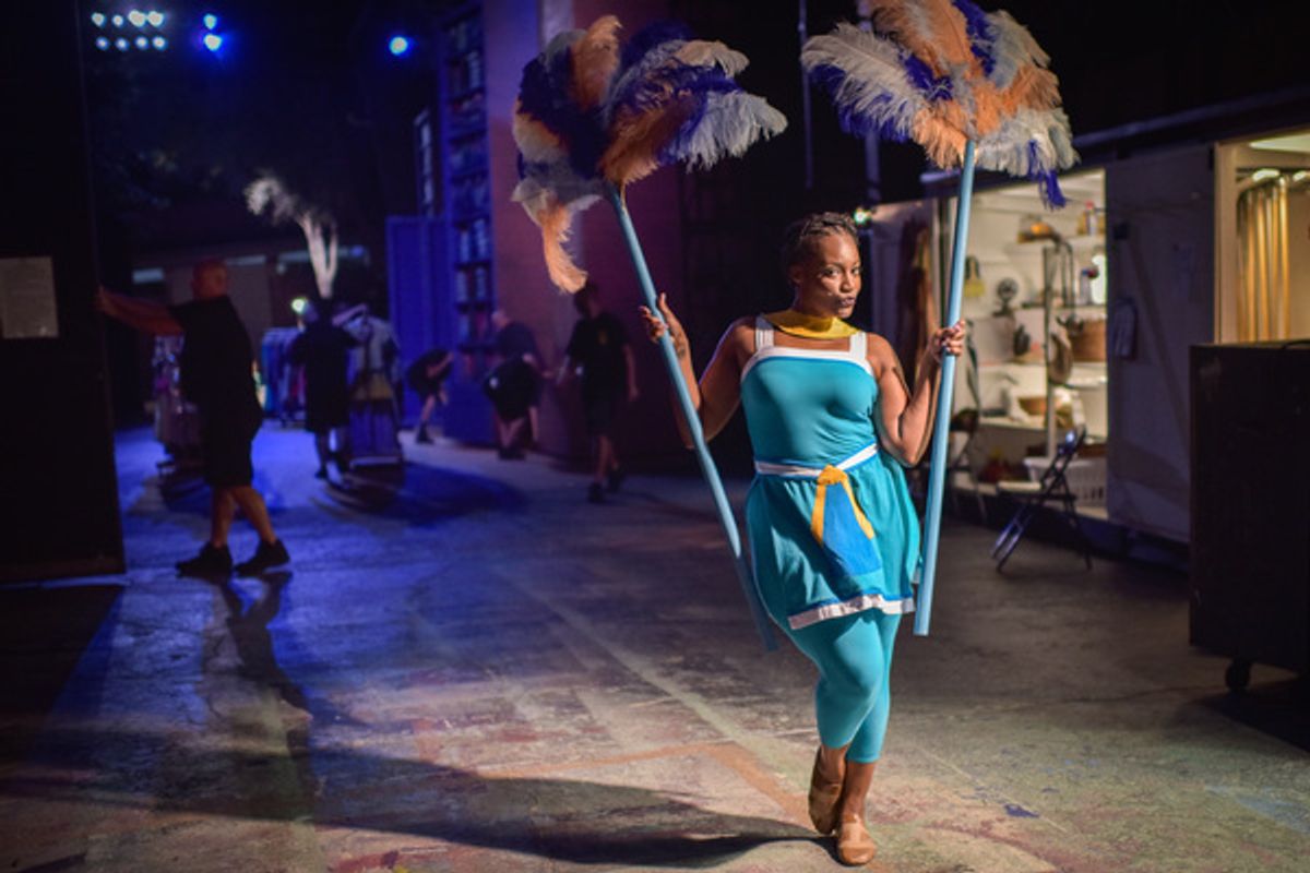 Rashada A. Dawan at Go Backstage with AIDA at The Muny