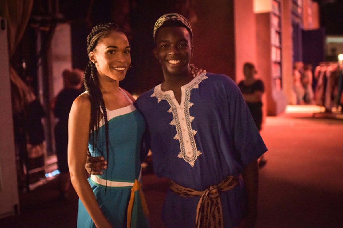 Michelle Williams and Wonza Johnson at 