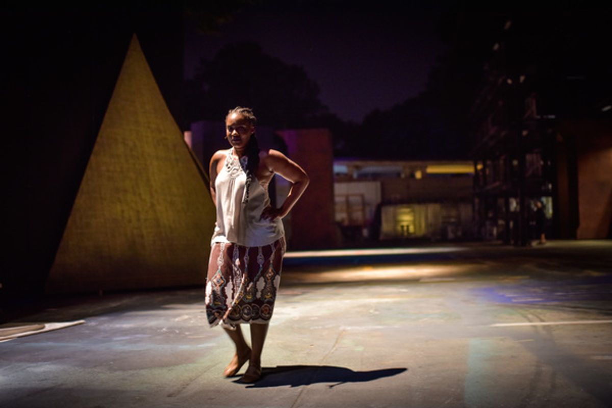 Rashada A. Dawan at Go Backstage with AIDA at The Muny