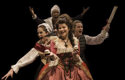 Standing (up) in back: Marianne Angelle (Callina Situka) L-R at ground-level: Charlot Photo