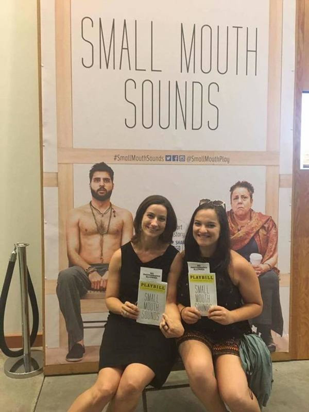 My professor, Dr. Jocelyn L. Buckner, visited New York this summer and we got the chance to see Small Mouth Sounds off-Broadway!
 at 