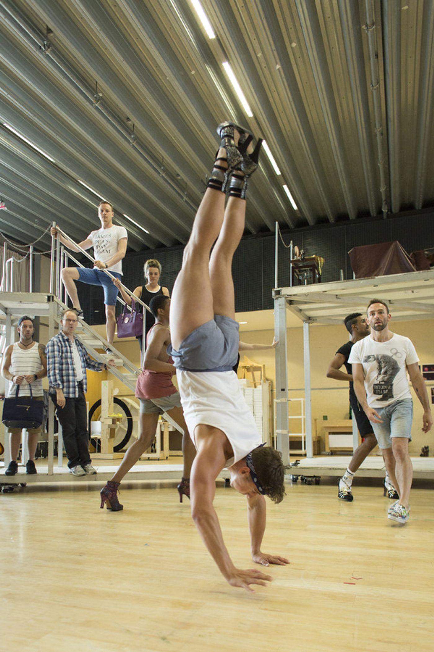 Photo Flash: In Rehearsal with the New Cast of KINKY BOOTS in the West End  Image