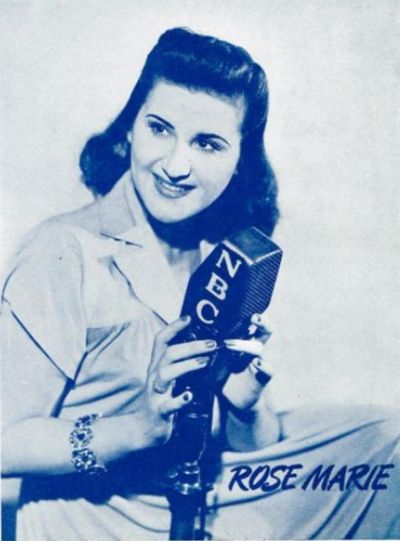 Rose Marie on NBC Radio Photo