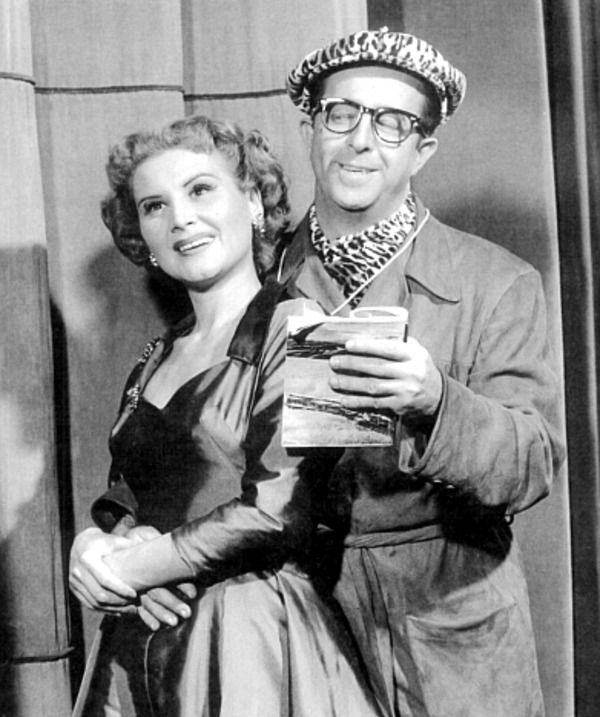 With Phil SIlvers on Broadway in ''Top Banana'' Photo