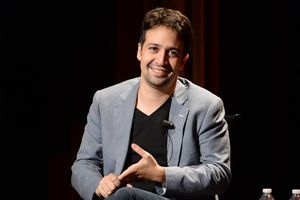 GREASE LIVE: Lin-Manuel Miranda talks onstage during FOX''s GREASE LIVE Q&A With the Creative Team at the Hudson Ballroom on Monday, August 15, 2016 in New York City. (Photo by Anthony Behar/Fox/PictureGroup) @ BroadwayWorld GREASE LIVE: Lin-Manuel Miranda talks onstage during FOX''s GREASE LIVE Q&A With the Photo