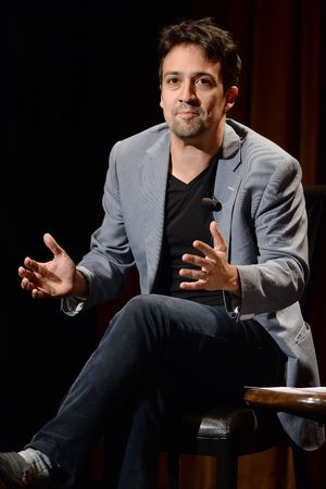 GREASE LIVE: Lin-Manuel Miranda talks onstage during FOX''s GREASE LIVE Q&A With the Creative Team at the Hudson Ballroom on Monday, August 15, 2016 in New York City. (Photo by Anthony Behar/Fox/PictureGroup) @ BroadwayWorld GREASE LIVE: Lin-Manuel Miranda talks onstage during FOX''s GREASE LIVE Q&A With the Photo