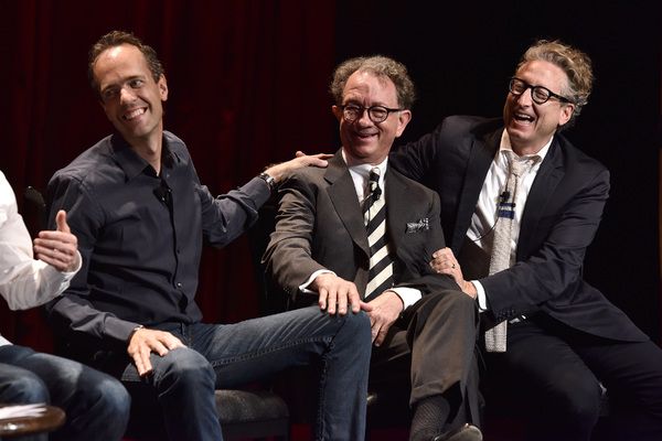 GREASE LIVE: (L-R) Alex Rudzinski, William Ivey Long and Bernard Telsey laugh during  Photo