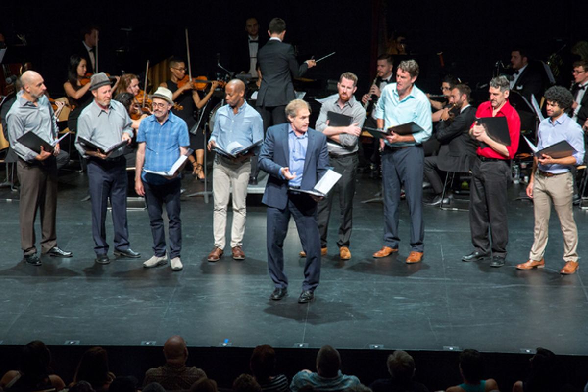 Richard Costa, D.C. Anderson, Ivory McKay, David Greenspan, Tim Dolan, Marc Kudisch, Patrick Boll, Doug Shapiro, Michael DeSouza at 