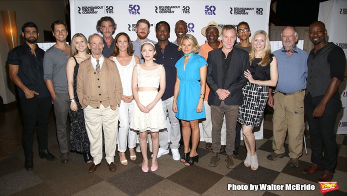 Joel Grey, John Glover, Diane Lane, Tavi Gevinson, Harold Perrineau, Celia Keenan-Bolger, Chuck Cooper and Kyle Beltran with the cast  at 