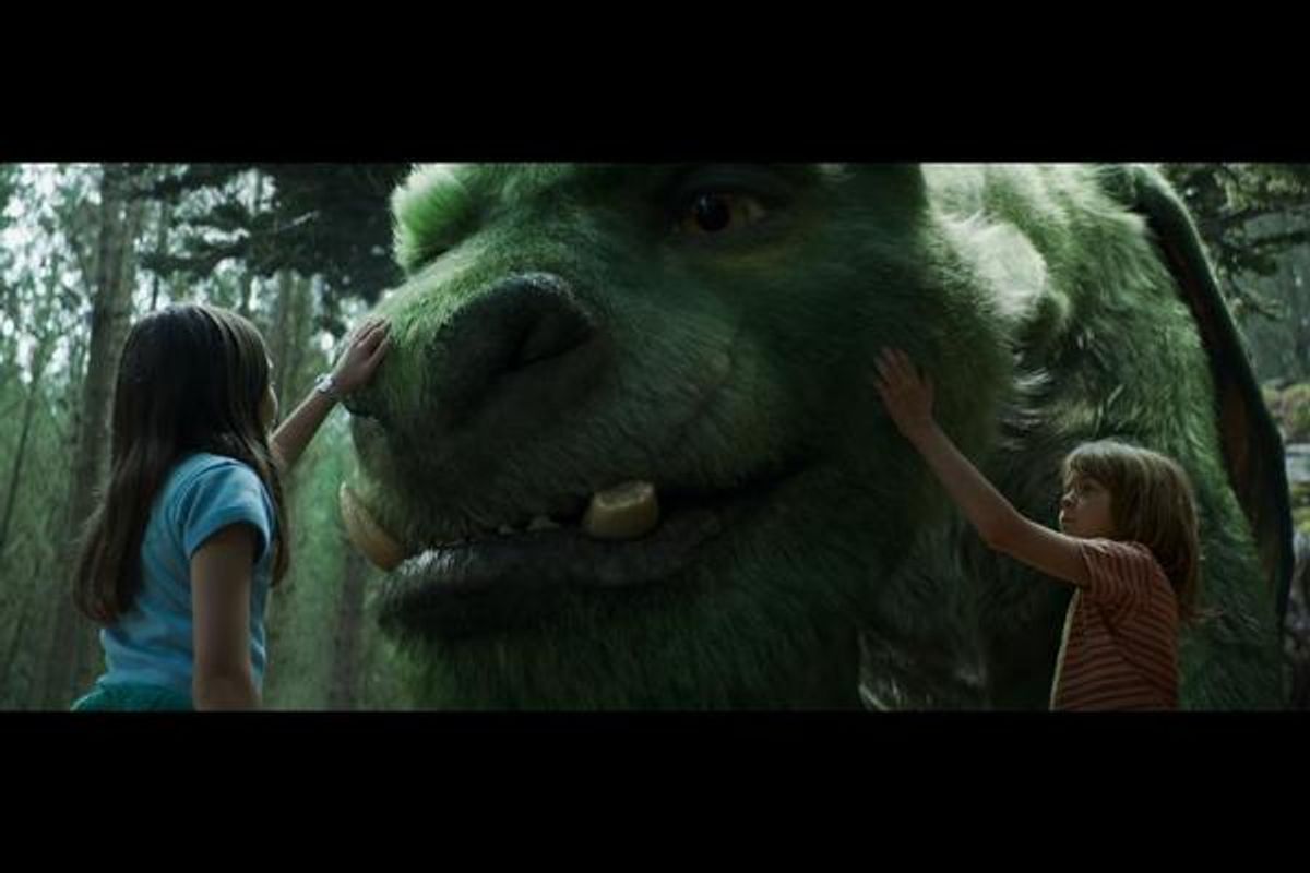 Oakes Fegley is Pete and Oona Laurence is Natalie in Disney's PETE'S DRAGON, the story of a boy named Pete and his best friend Elliot, who just happens to be a dragon. at 