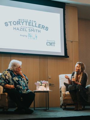 Music Row Storytellers honoree Hazel Smith and Grammy Award winning artist Alison Kra Photo