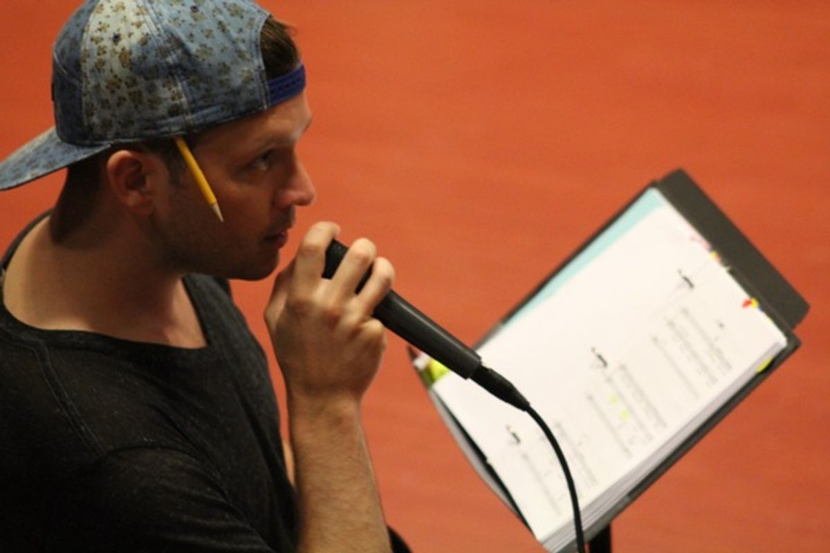 How to Break Rehearsal. Photo by Andrew Garrett. Property of Village Theatre. at 