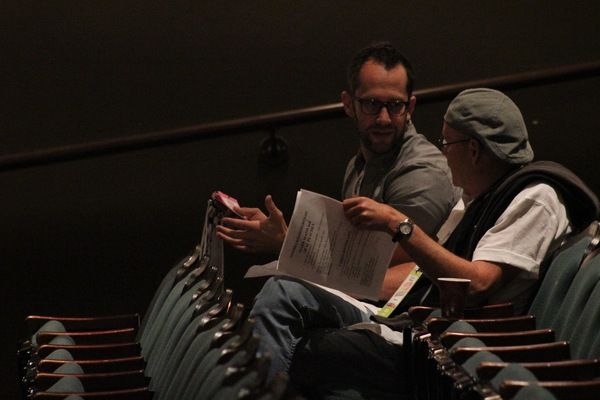 Associate Artistic Director Brandon Ivie and Artistic Director Steve Tomkins. Photo b Photo