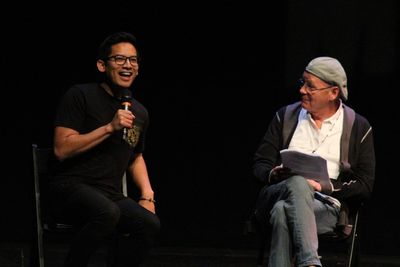 Northwest Songwriters Showcase Talkback. Photo by Andrew Garrett. Property of Village Photo