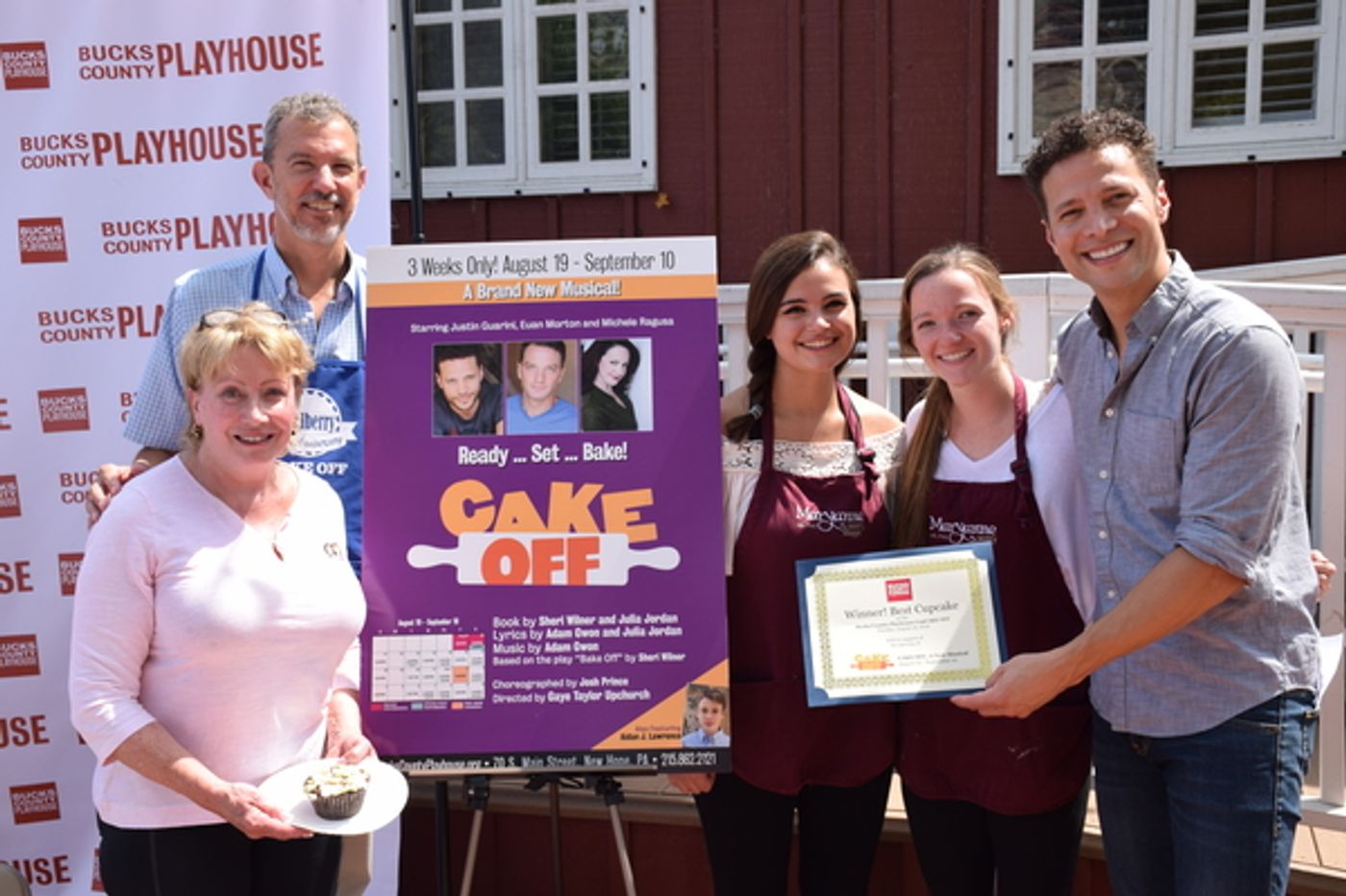 Photo Flash: Justin Guarini Hosts Cupcake-Off at Bucks County Playhouse in Honor of CAKE OFF Musical  Image