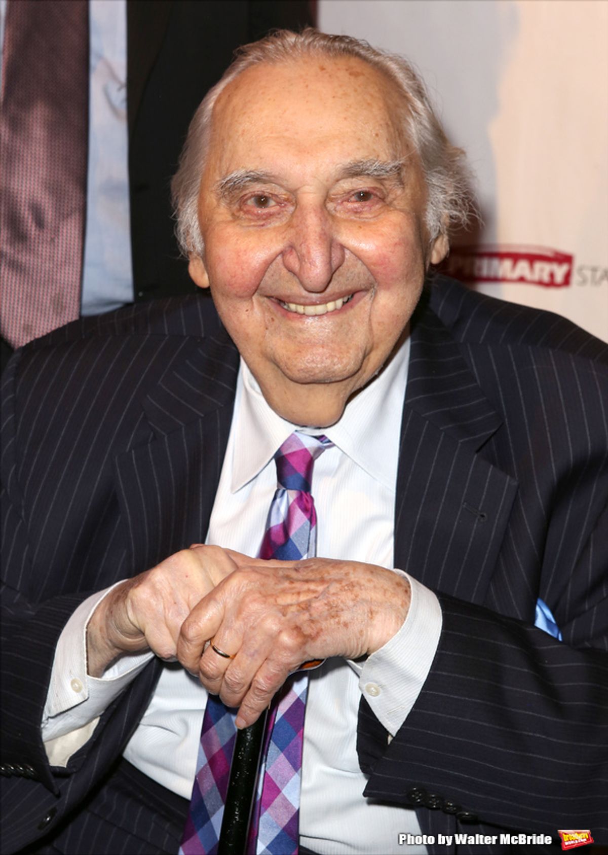 Fyvush Finkel attends the Primary Stages Gala honoring Marc Shaiman and Scott Wittman at 583 Park Avenue on November 16, 2015 in New York City. at 