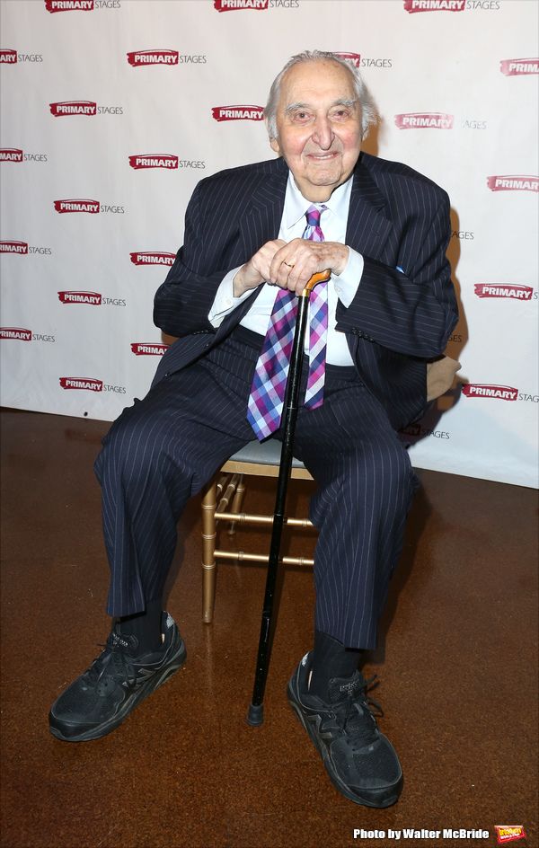 Fyvush Finkel attends the Primary Stages Gala honoring Marc Shaiman and Scott Wittman Photo