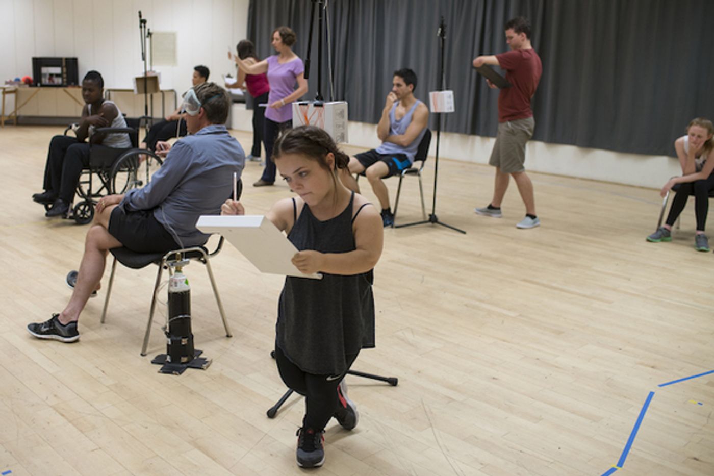 Photo Flash: In Rehearsal With A PACIFIST'S GUIDE TO THE WAR ON CANCER  Image