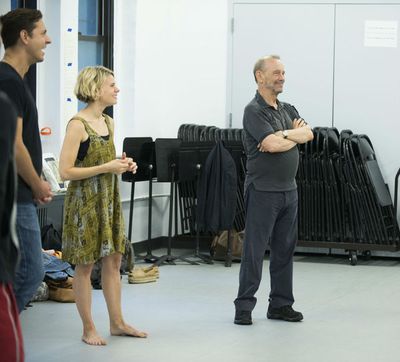 Quinn Mattfield, Celia Keenan-Bolger and Joel Grey Photo