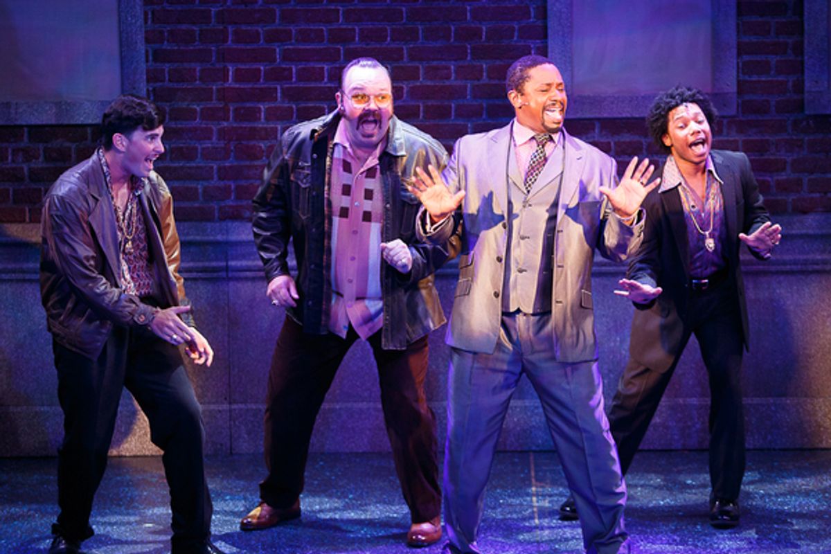 Philip Michael Baskerville (Curtis Jackson) with Juan Caballer (Pablo), Brent Bateman (Joey), ans Avionce Hoyles (TJ) at 