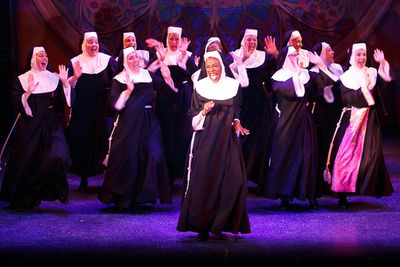 Jeannette Bayardelle (Deloris Van Cartier) and the cast of Theatre By The Sea''s SIST Photo