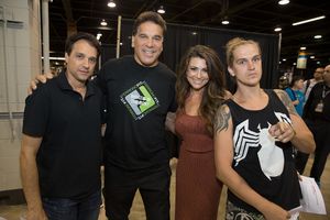 Ralph Macchio, Lou Ferringo, Cerina Vincent and Jason Mewes at Wizard World Chicago Heroes Honoring Heroes Event on August 18, 2016 in Rosemont, Illinois. @ BroadwayWorld Ralph Macchio, Lou Ferringo, Cerina Vincent and Jason Mewes at Wizard World Chicago H Photo
