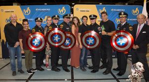 Randy Malinoff, Ray Santiago, Lieutenant Michael O''Neill, Jason Mewes, Sergeant Blake Fiorito, Cerina Vincent, Sergeant Edward Karas, Ralph Macchio, Officer Nick Koletsos, Lou Ferringo, Commander John Ramirez and John Maatta @ BroadwayWorld Randy Malinoff, Ray Santiago, Lieutenant Michael O''Neill, Jason Mewes, Sergeant Blak Photo