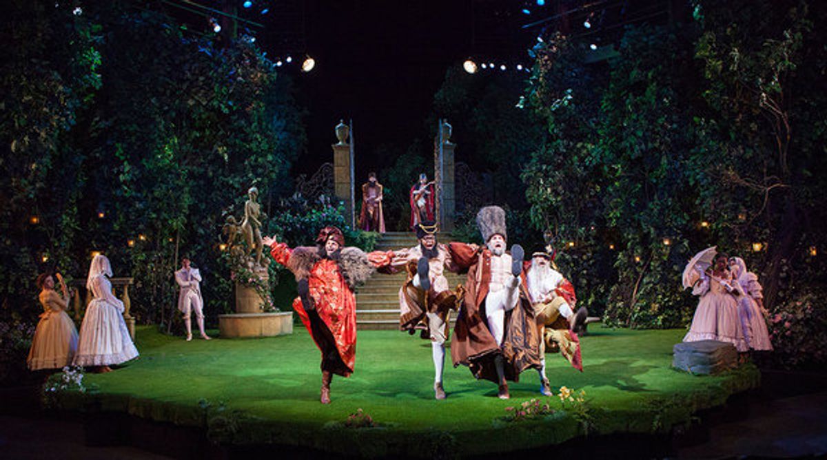 The cast of William Shakespeare''s LOVE''S LABOR''S LOST at The Old Globe at 
