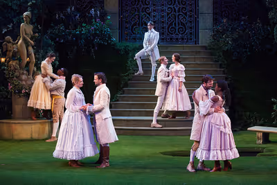 The cast of William Shakespeare's LOVE'S LABOR'S LOST at The Old Globe Photo
