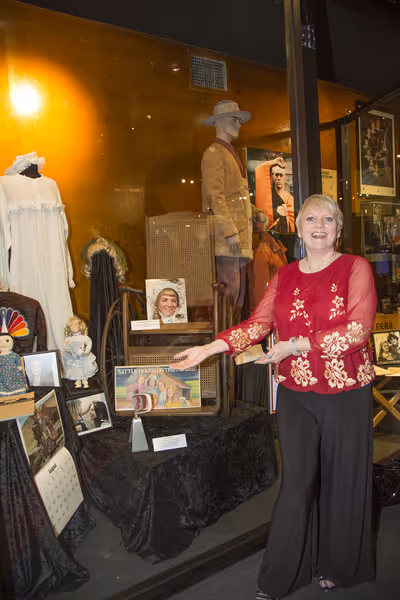 Alison Arngrim with Nellie portion of â€œLittle House on the Prairieâ€ prese Photo