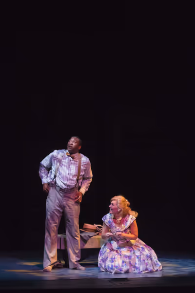 A scene from the Midwest Premiere of Kenneth Jones' â€œAlabama Storyâ€ at Pe Photo